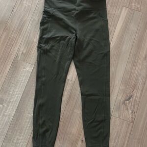 Lululemon Athletica Olive Green Leggings with pockets